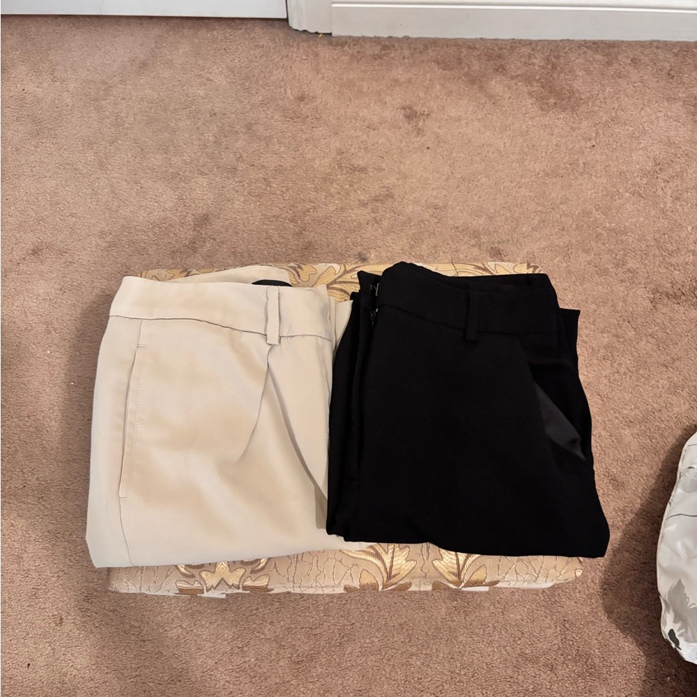 Mango Tan Suit Trousers